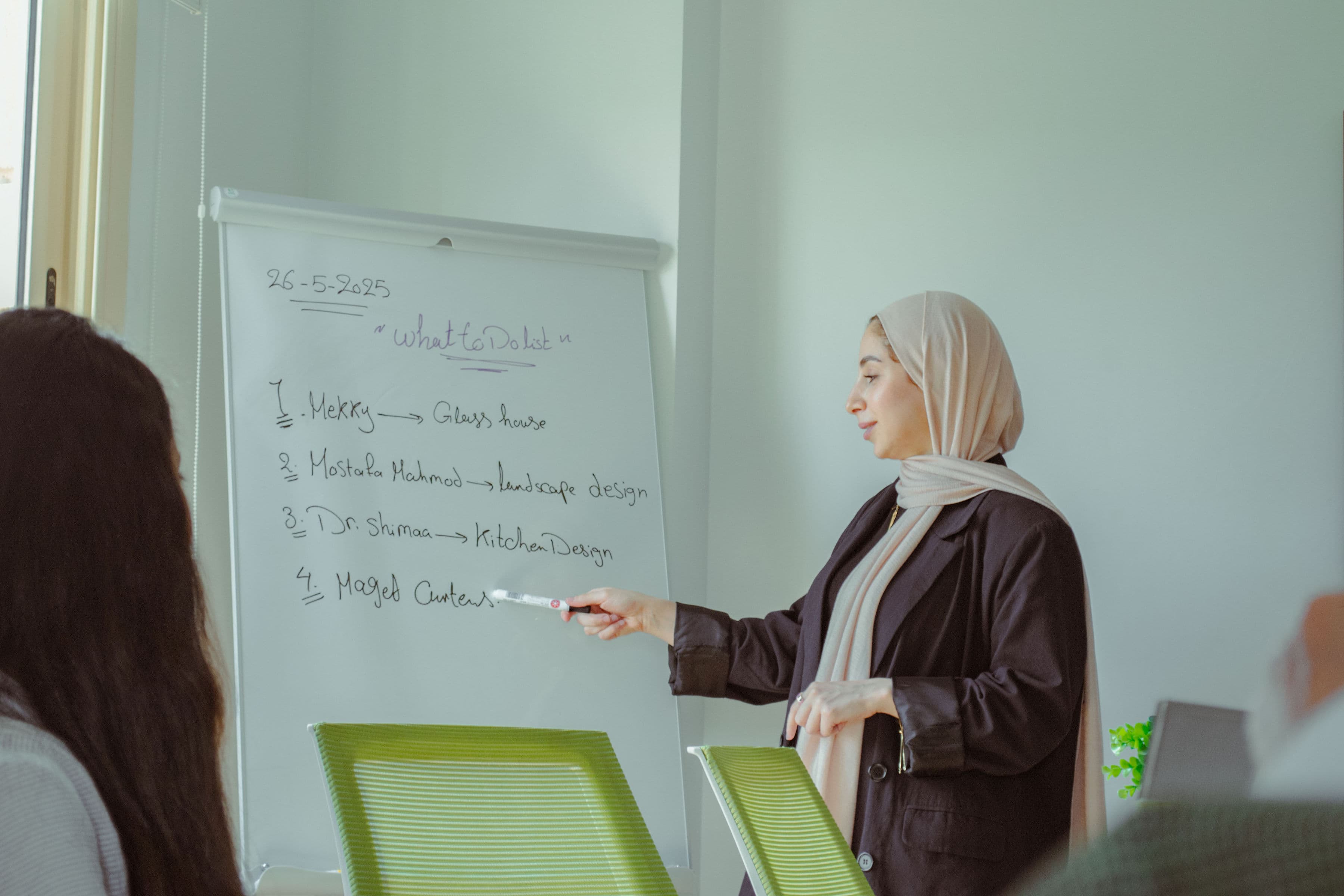 Whiteboard planning and design briefing