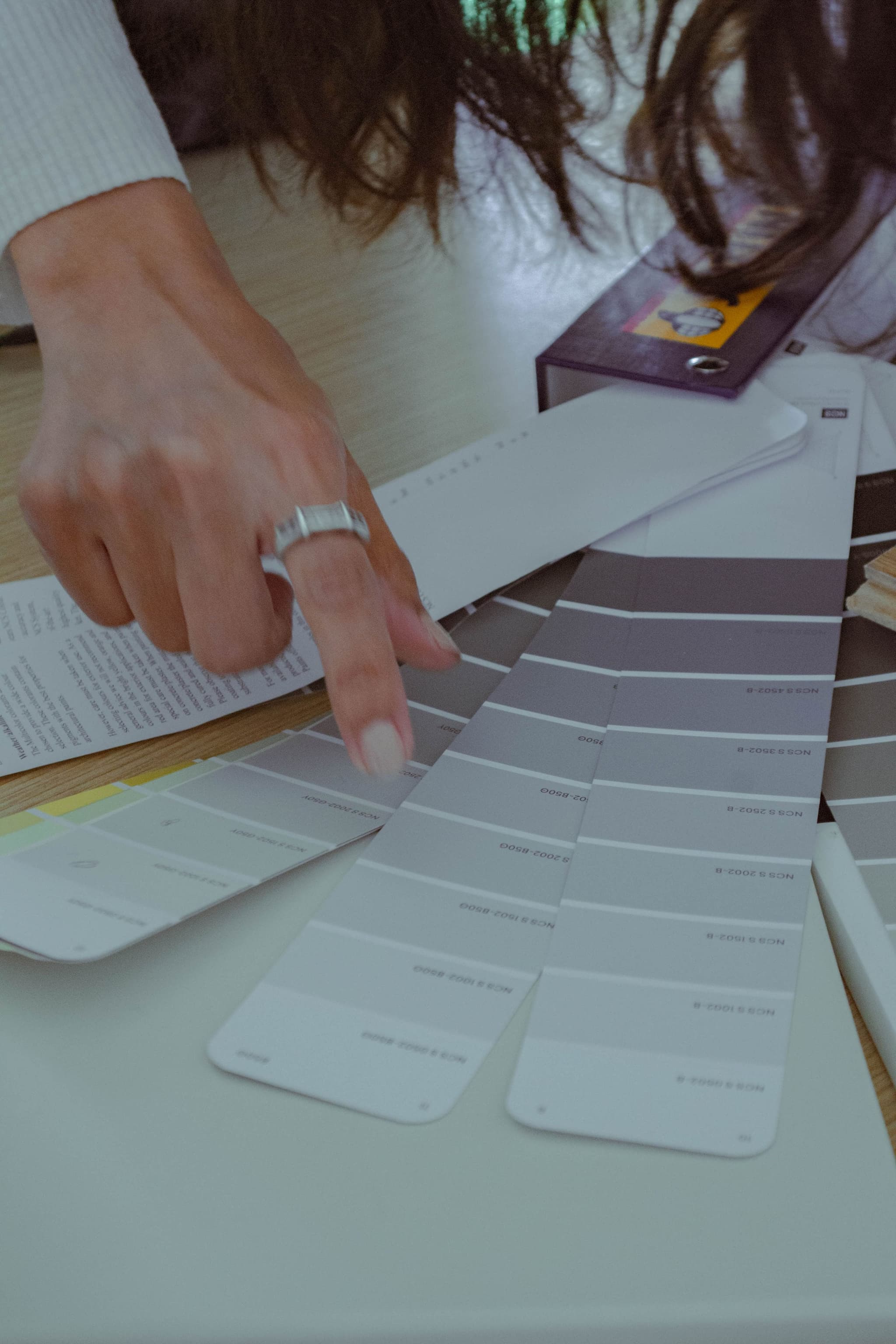Paint deck and color matching process